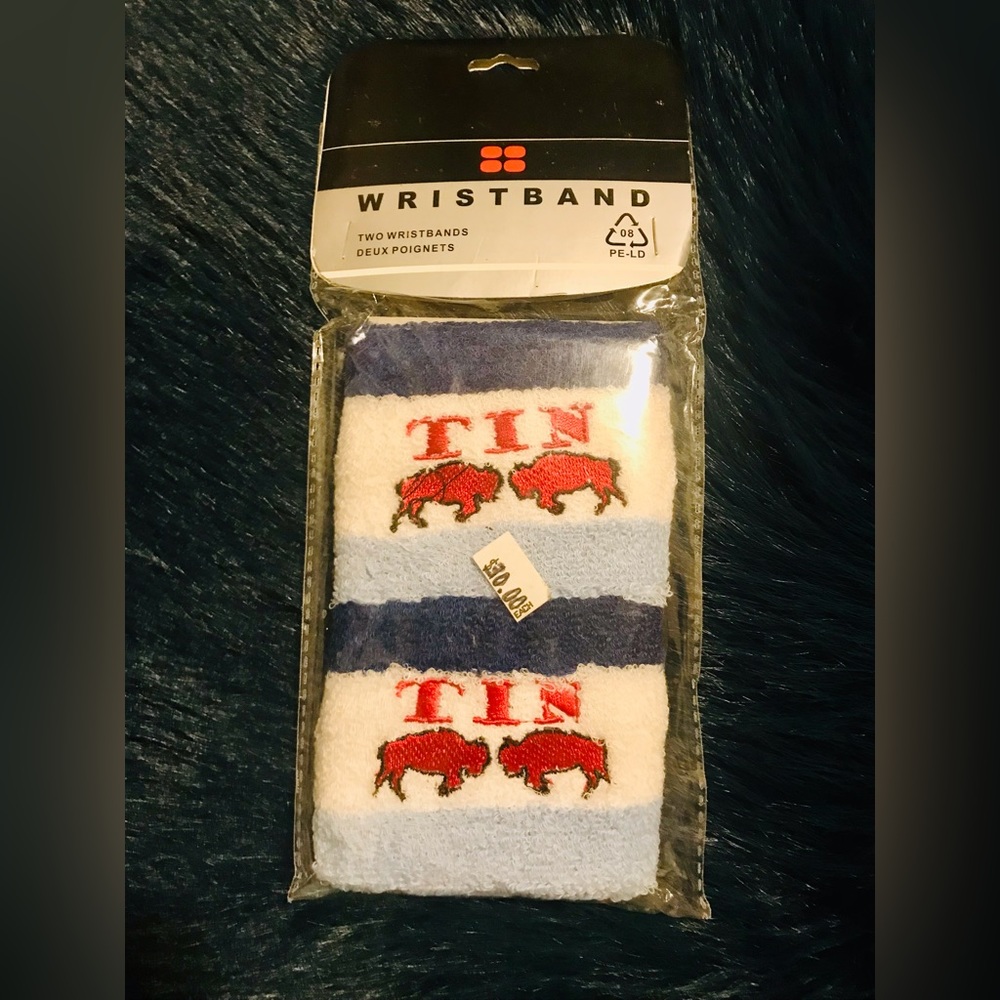 NWT TIN women wrist sweatband Y2K